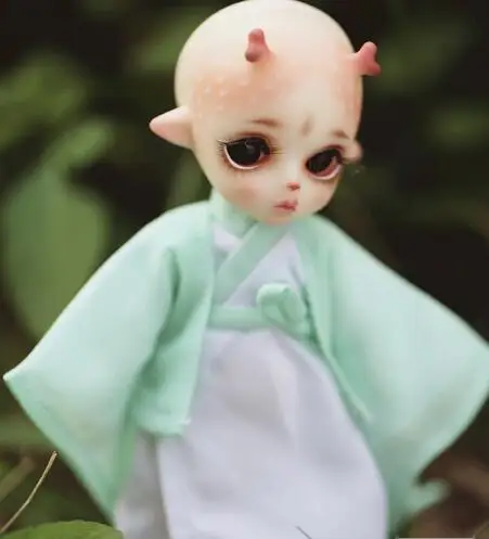 BJD 1/12 маленькая лося модель животного для коллекции обнаженной куклы