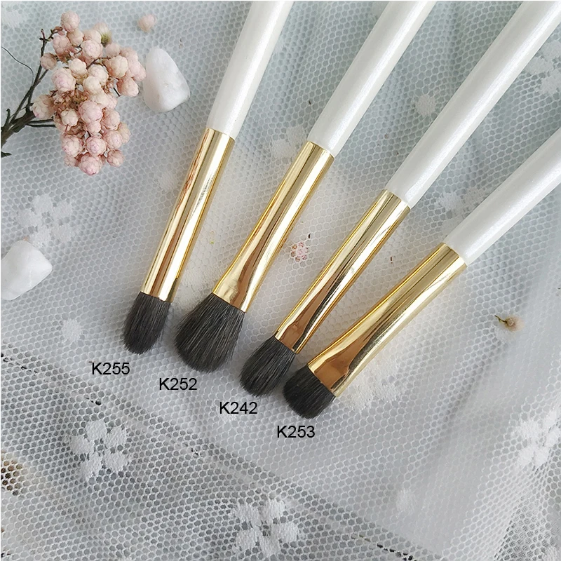 Профессиональный набор кистей для макияжа ручной работы мягкие синие кисти из