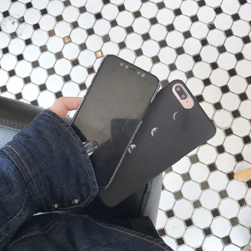 Чехол для телефона Boucho Fashion Space Eclipse of the Moon iPhone XS MAX XR X 7 8 6 6S Plus матовый жесткий чехол