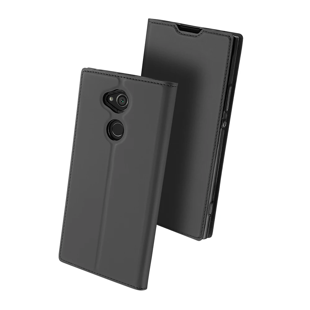 Для sony Xperia XA2 Ультра чехол Флип Роскошный Кожаный противоударный стенд