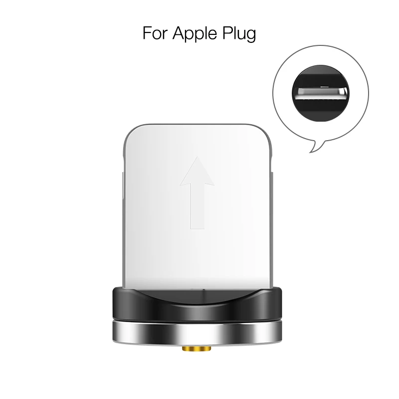 CAFELE Магнитный кабель Micro Тип C USB кабель для передачи данных для iPhone samsung huawei Светодиодная лампа Xiaomi кабель для зарядки 5V 2.4A Макс 100 см/200 см - Цвет: For iphone Plug