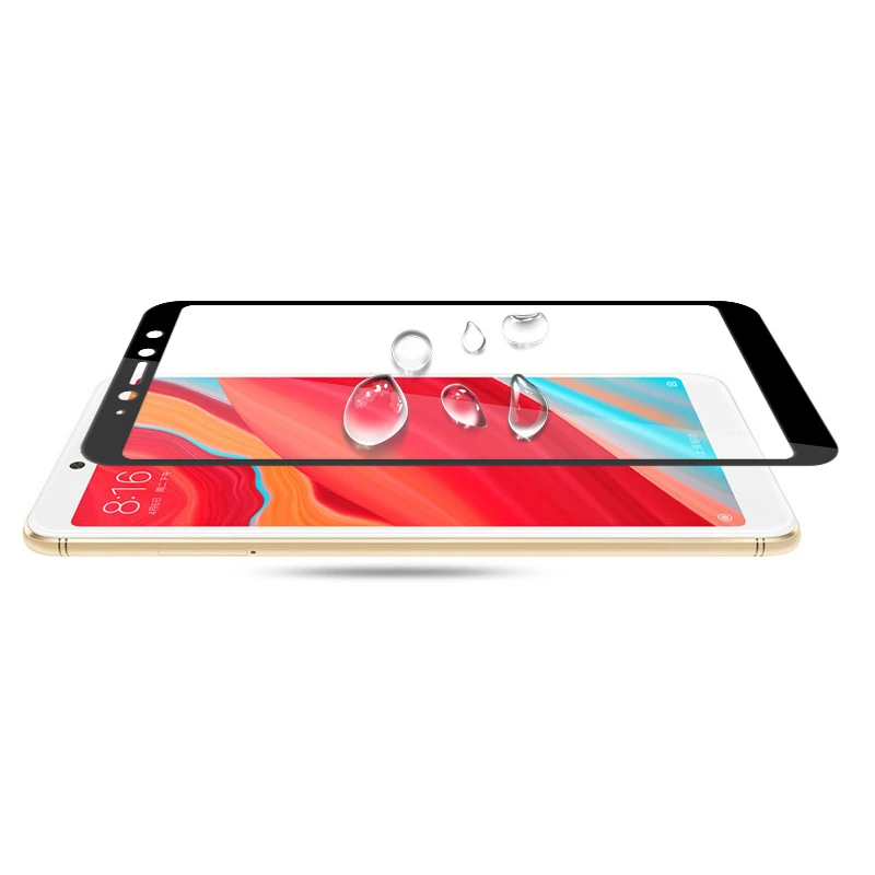 Закаленное стекло для Xiaomi Redmi S2 полное покрытие пленка 9H Защита экрана Защитное
