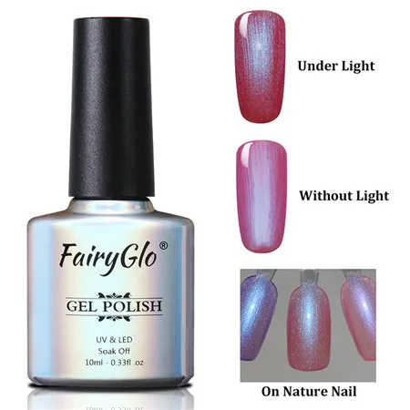 FairyGlo, 10 мл, оболочка, Русалка, Гель-лак, УФ Гель-лак, жемчужная оболочка, Гель-лак для ногтей, Полупостоянный лак для ногтей, эмаль, лак для ногтей - Цвет: BKJ9516