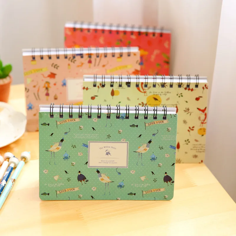 

New Arrival Kawaii Floral Flower Schedule Book Diary Daily Weekly Monthly Planner Agenda 2017 Notebook School Supplies Book