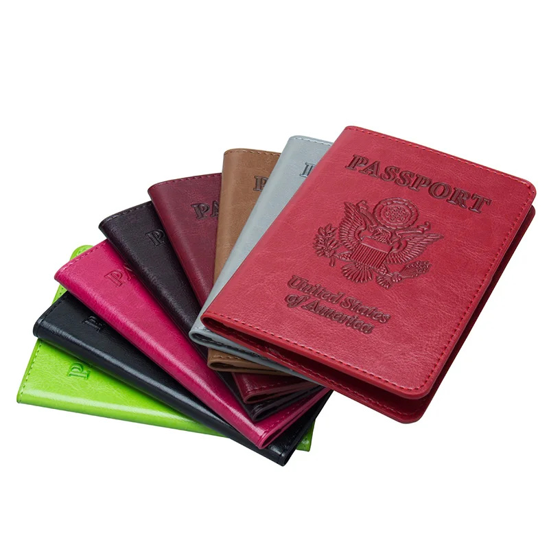 Американская Обложка для паспорта Double eagle красный международный стандарт