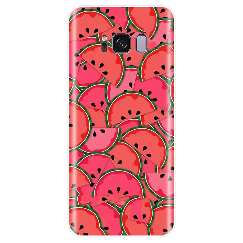 Pretty Fruit Watermelon Cover Soft Silicone TPU Phone Case For Samsung Galaxy NOTE 8 9 S6EDGE S6 S7 S8 S9 S10 PLUS S10E | Мобильные