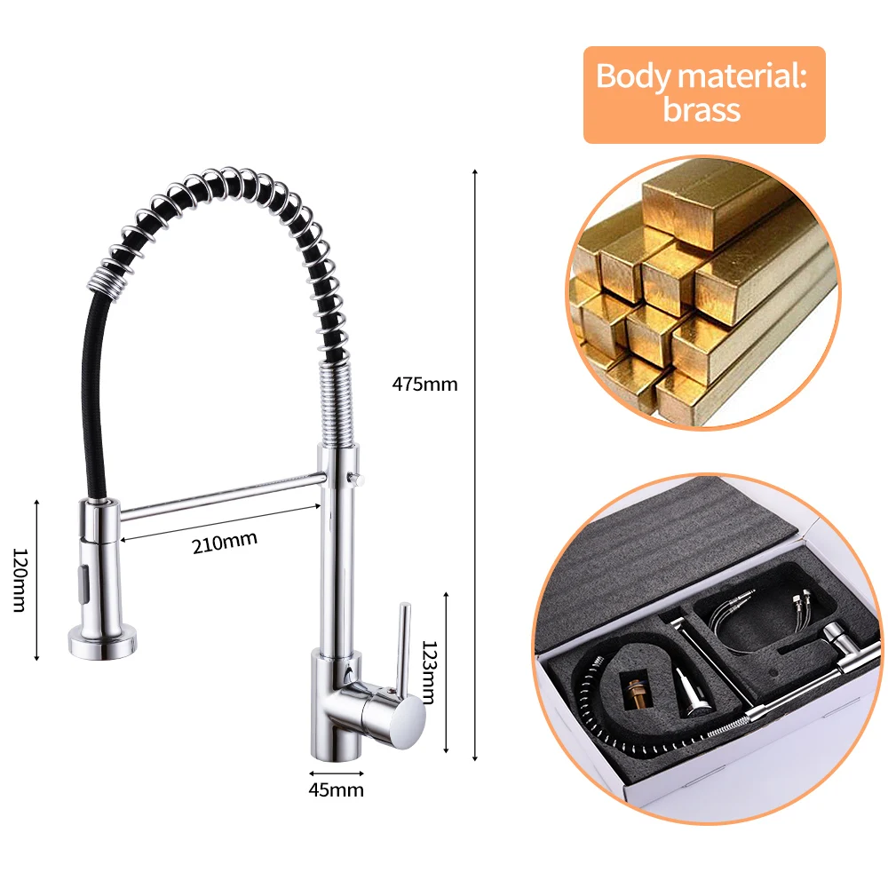 Кухонные смесители матовый никелевый кран выдвижной Torneira все вращающиеся