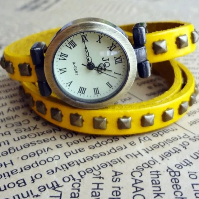 2013 New Arrivals High Quality Women Genuine Leather Vintage Watch|leather sports watch|leather jackleather chronograph watch |