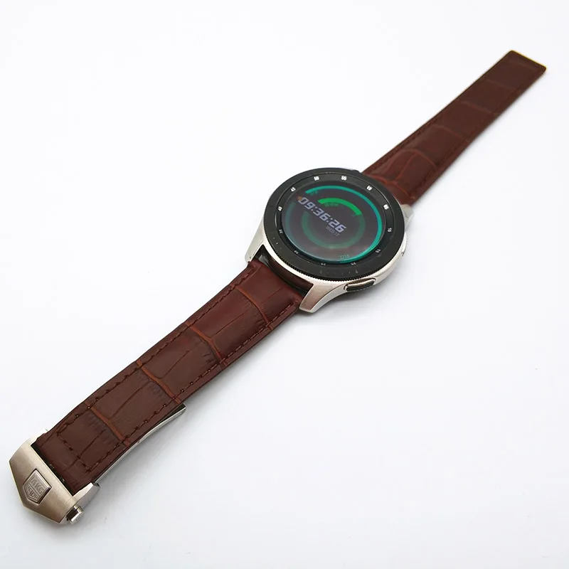 Ремешок AKGLEADER из натуральной кожи для часов браслет Samsung Galaxy Watch 46 мм 42 Gear S3 Classic
