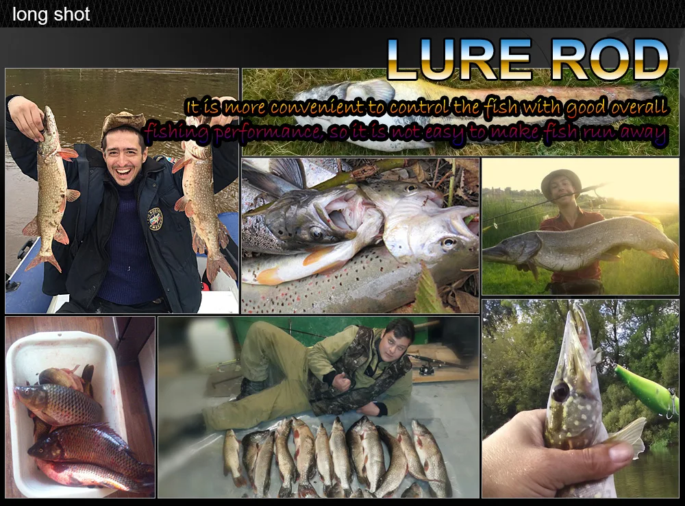 FISH KING 1,8 M/1,98 M/2,1 M удочка для приманки c. W. 0,5-6G/2-8G 3 SEC 2 c. W. Для рыболовной приманки