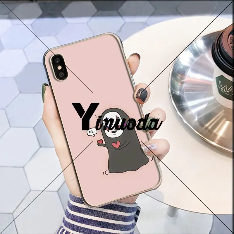 Yinuoda чехол для телефона с изображением аниме Ghibli Миядзаки без лица iPhone X XS MAX 6 6s 7