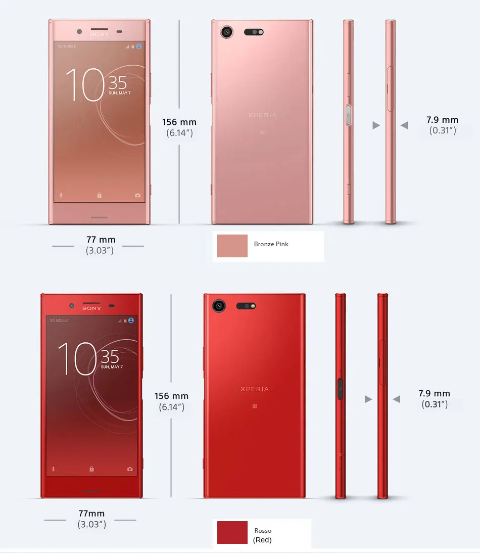Мобильный телефон sony Xperia XZ Premium G8142, 5,46 дюймов, 4 Гб ОЗУ, 64 Гб ПЗУ, Android, МП, отпечаток пальца, две sim-карты, смартфон