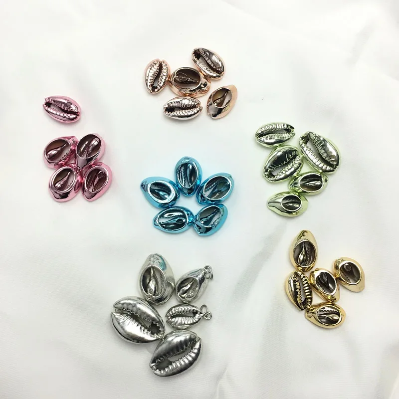 10 шт. разноцветные эмалевые ракушки для украшений ручной работы|Бусины| |