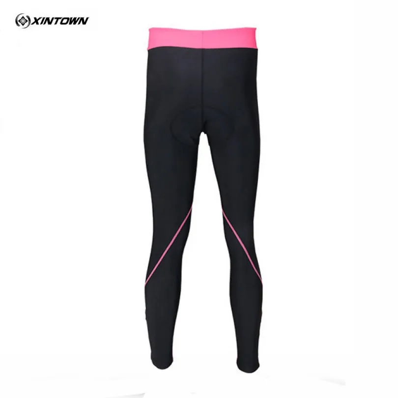 Женские велосипедные брюки XINTOWN Pro Ropa Ciclismo с длинным рукавом розовые