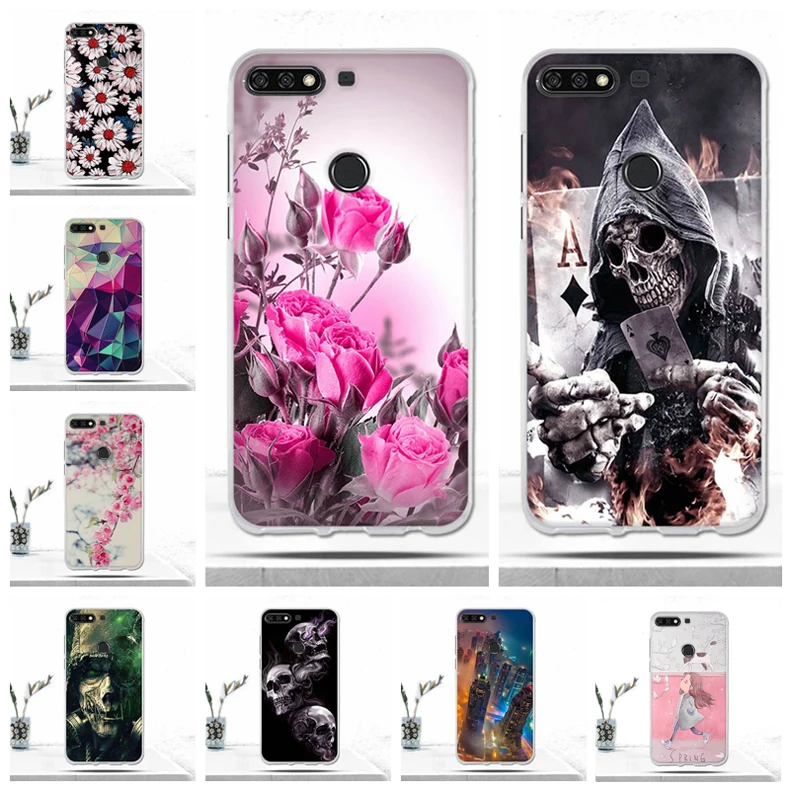 Для Huawei Y7 2018/Y7 Prime Pro 2018/Enjoy 8/Honor 7C/Nova 2 Lite чехол мягкий TPU для телефона 2018 5 99 |
