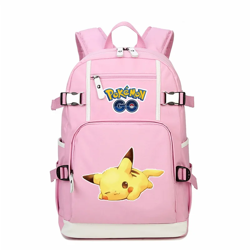 Go Pikachu Eevee дизайнерский Рюкзак Школьная Сумка повседневная Молодежная Студенческая книга дорожные сумки для ноутбуков - Цвет: Style 6