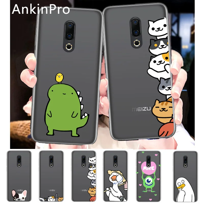 Милый ТПУ чехол для Meizu M8 M6 M5 Lite M6s M6t Note M5s M5c мягкий прозрачный силиконовый
