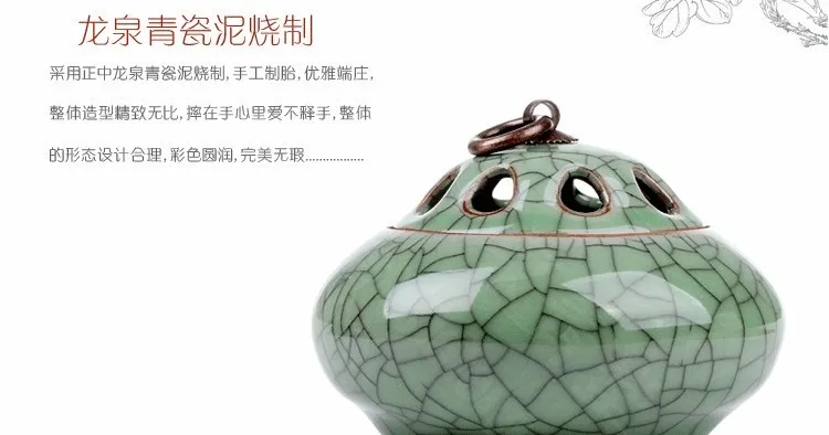Longquan Celadon латунь керамика фарфор ладан плита держатель Будды курильница ладан палочки с ладаном катушки конусов печи