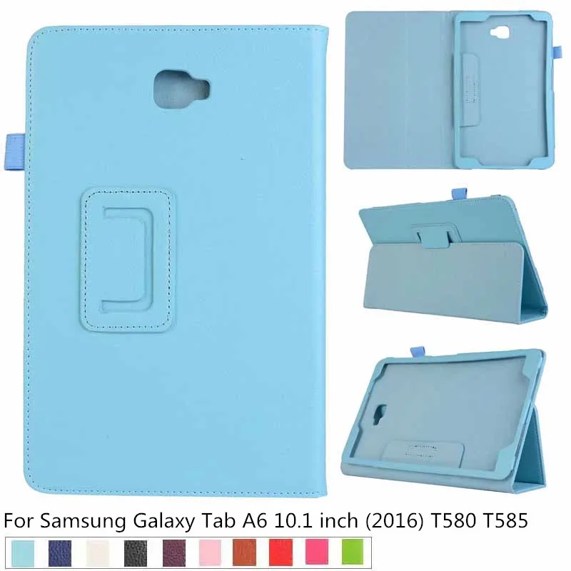 Чехол для Samsung Galaxy Tab A6 10 1 дюйма T580 T585 чехол из искусственной кожи умный подставка +
