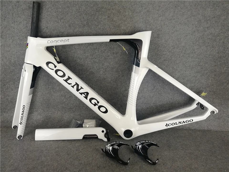 Colnago карбоновая дорожная рама белая концепция велосипедная рама карбоновая дорожная рама для гоночного велосипеда