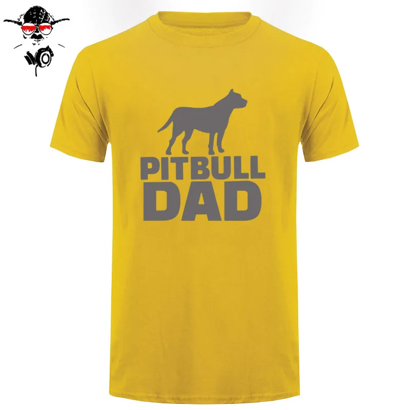Концертные футболки Pitbull, папа, собака, мужские футболки с коротким рукавом, одежда с принтом, Мужская хлопковая футболка с круглым вырезом, серая мужская футболка