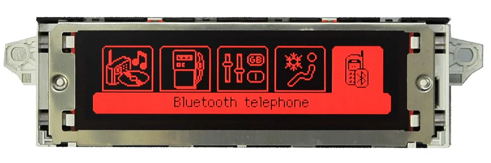 Автомобильный красный монитор с поддержкой USB и Bluetooth дисплей красный монитор 12 pin подходит для 307 407 408 C4 C5