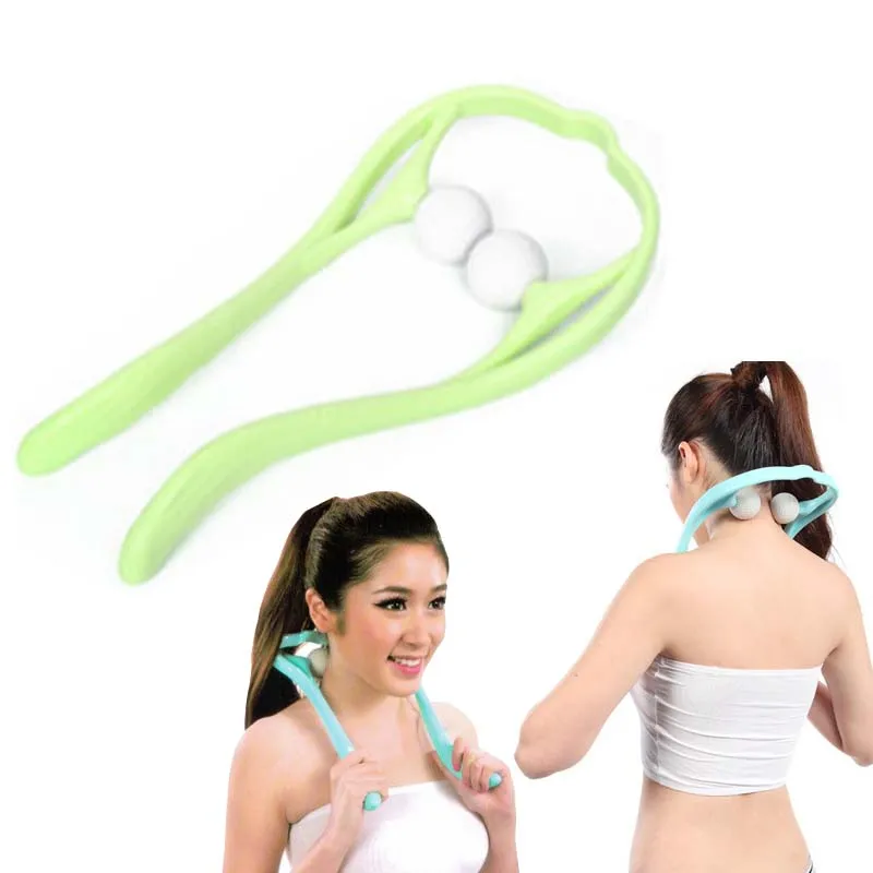 Затылочный шейный позвонок Массажный мяч палец руки для шеи и плеч обхват талии