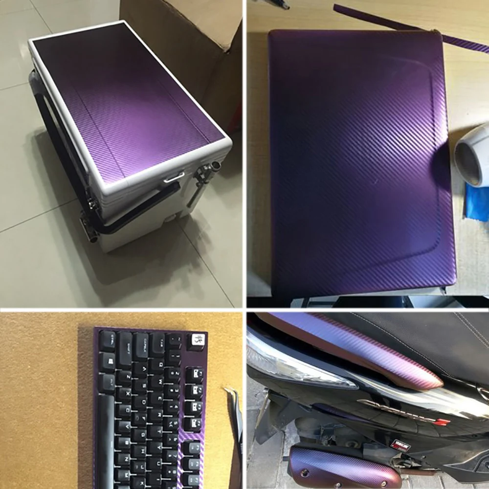 Виниловая 3d пленка Хамелеон из углеродного волокна 10*100 см|car styling|wrap foilcarbon fiber vinyl