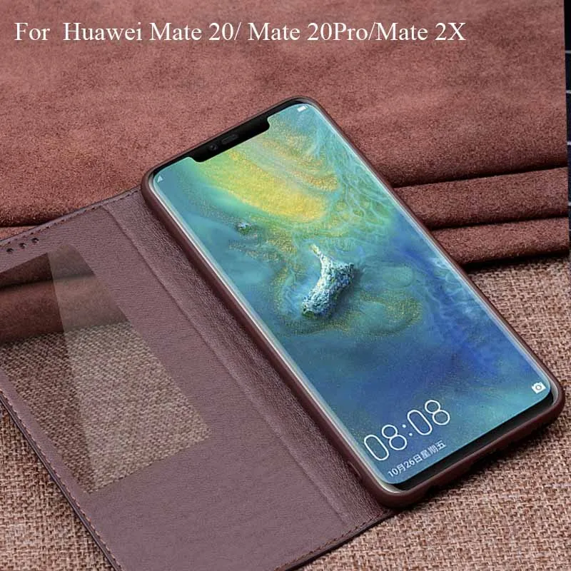 

Genuine Leather back case cover For Huawei Mate 20 Pro 20Pro Mate 20 Mate 20X coque capas flip case shell cover Mate20 mate20x