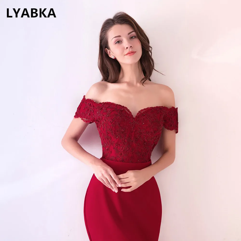 С коротким рукавом, на Выпускной платья Robe De Soiree Бордовое платье для выпускного вечера настоящая фото возлюбленная русалка платье выпускного вечера es Long vestido de festa