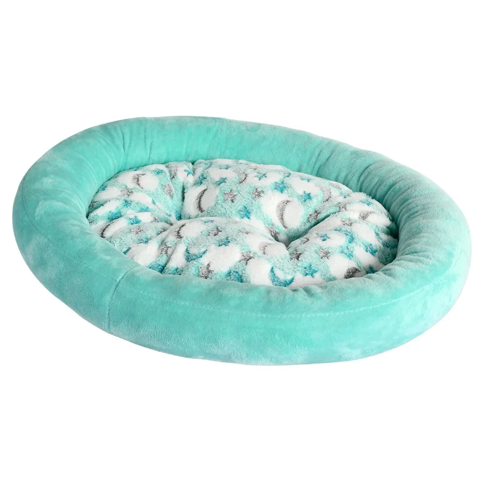 Мягкая короткая плюшевая кровать для питомца собаки кошки теплый домик пушистый