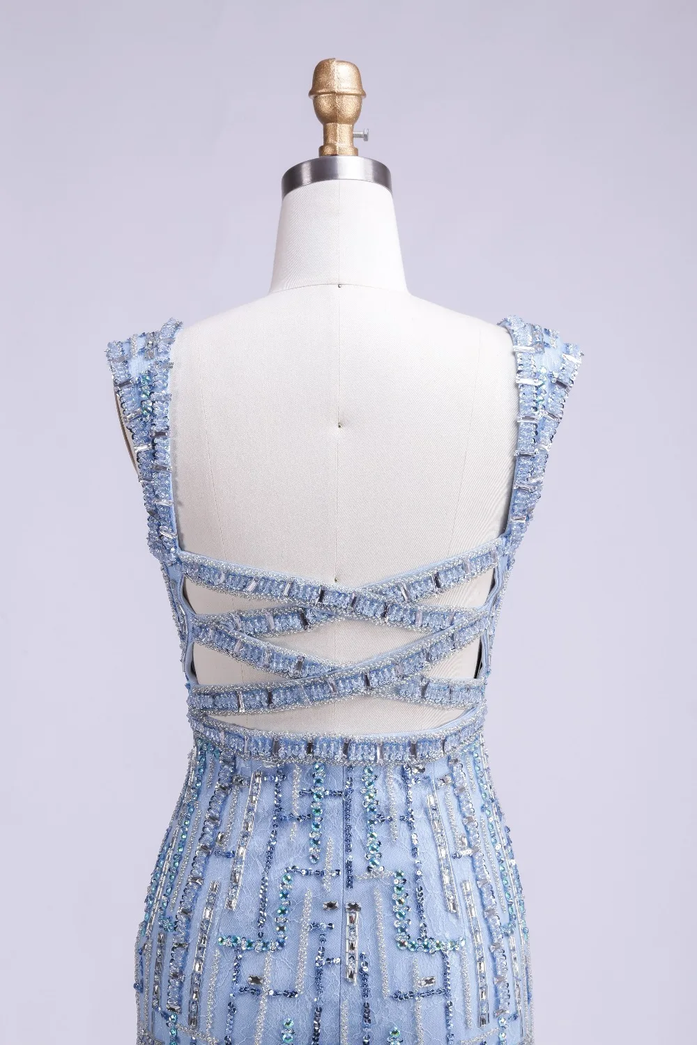 Женское вечернее платье Finove милое с бисером без рукавов Пол Русалочки большого