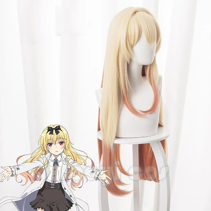 Парик для косплея ARIFURETA SHOKUGYOU DE SEKAISAIKYOU Yue 80 см длинный прямой желтый Аниме парик