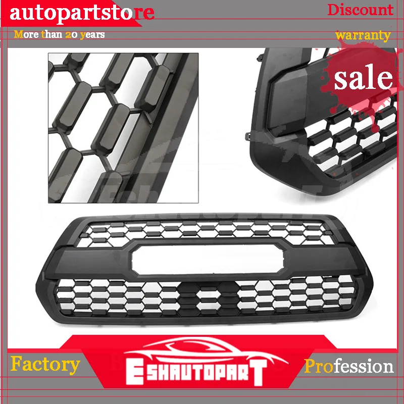 Car OEM Front Bumper Hood Grill Matte Black For Toyota Tacoma TRD PRO 2016-2018 Plastic 1PCS Auto Styling | Автомобили и
