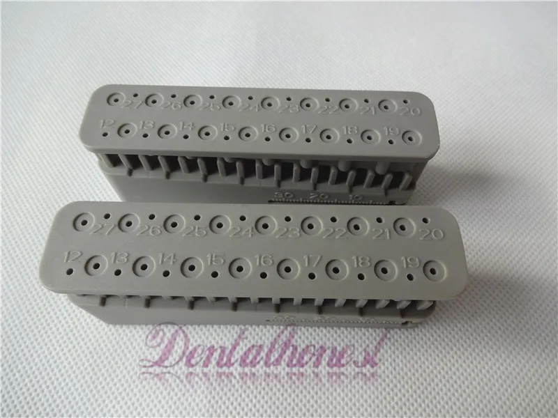 2 шт. серый Endo измерительного блока зубные файлов правитель Эндодонтическое