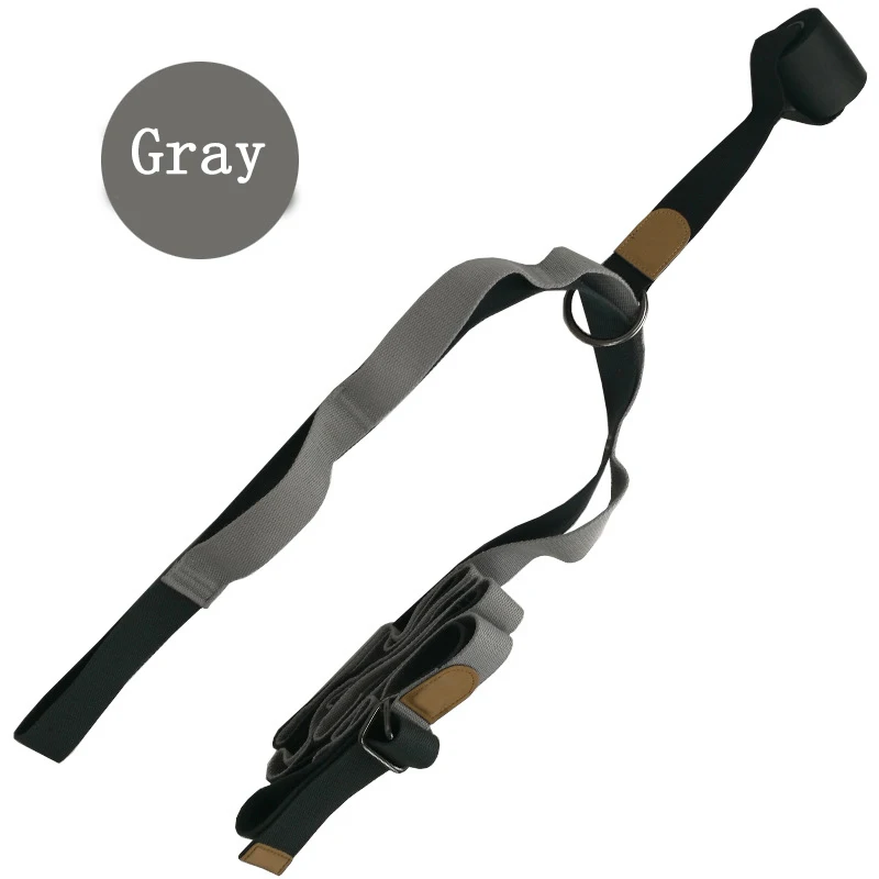 Gray 3M эластичный ремень для йоги, гибкий растягивающийся ремень для ног, ремень для балета, танцев, гимнастики, фитнеса, тренировок - Цвет: Gray