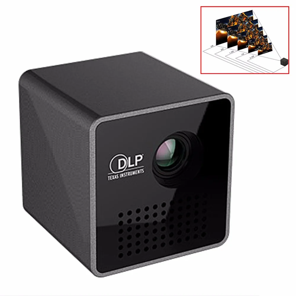 Новое поступление 1 шт. Многофункциональный DLP Переносной Дуновение Micro Smart Beam