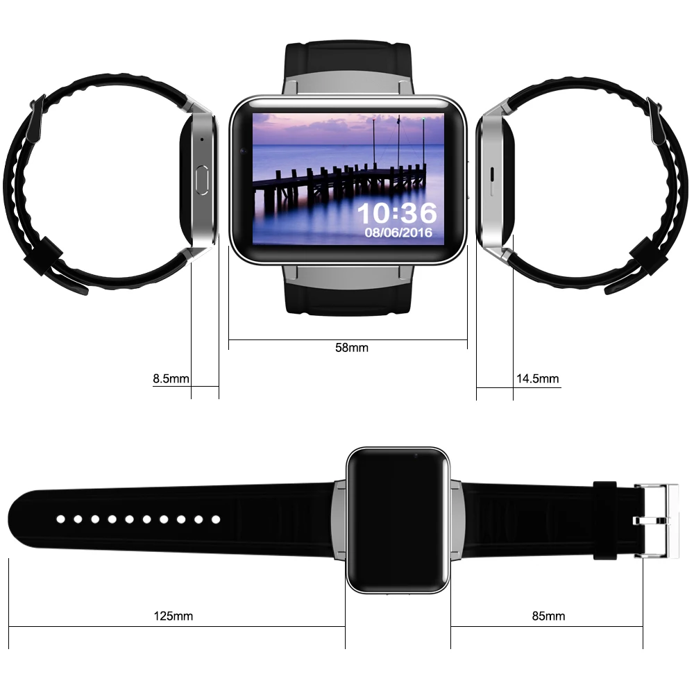 Новейшие smart watch телефон с большим экраном видео чат GPS WI FI шагомер 130 МП камеры