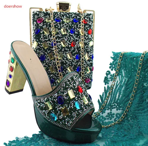 Doershow/комплект из обуви и сумки в итальянском стиле комплект обувь для вечеринок