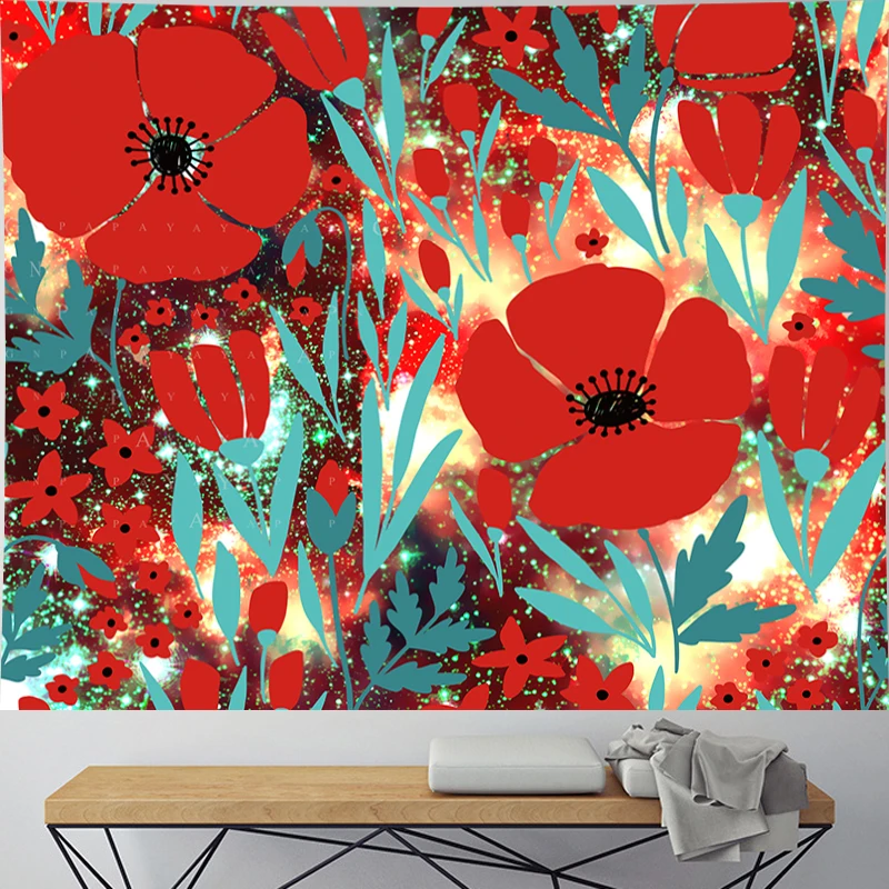 Скотоводства цветок гобелен настенный скандинавском стиле 3D лепестков цветка