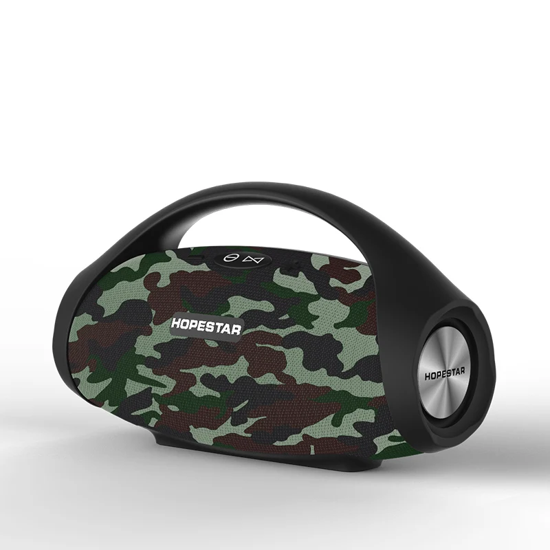 Армейский зеленый HOPESTAR H32 Мощный Bluetooth динамик водонепроницаемый музыкальная Колонка 3D стерео динамик s Портативный Открытый Wifi беспроводной бумбокс - Цвет: Армейский зеленый