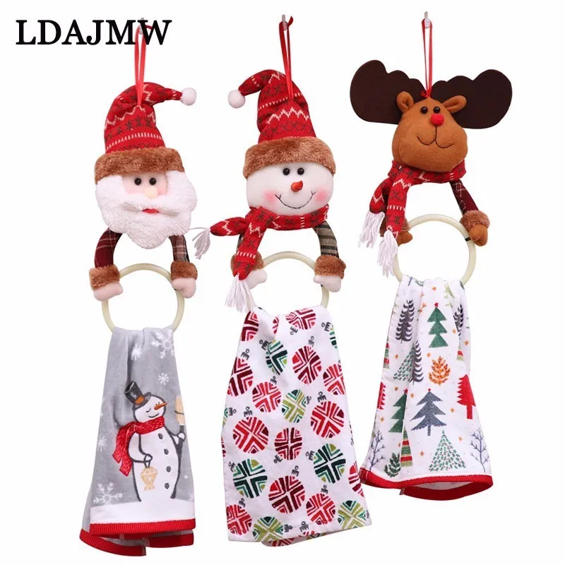 LDAJMW Рождественские украшения Рождественская одежда салфетка круги с Семья's