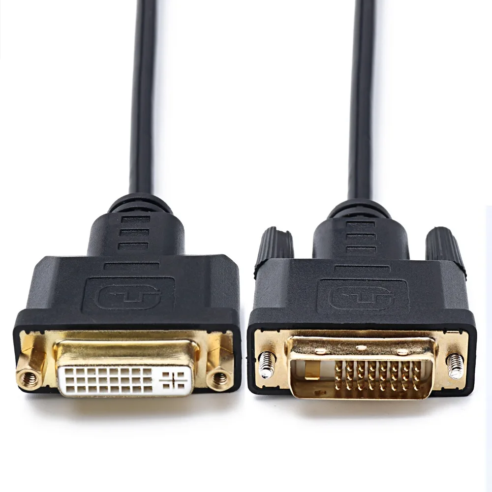 Адаптер кабеля DVI dvi 24 + 5 1 Удлинительный кабель Male Female высокая скорость для