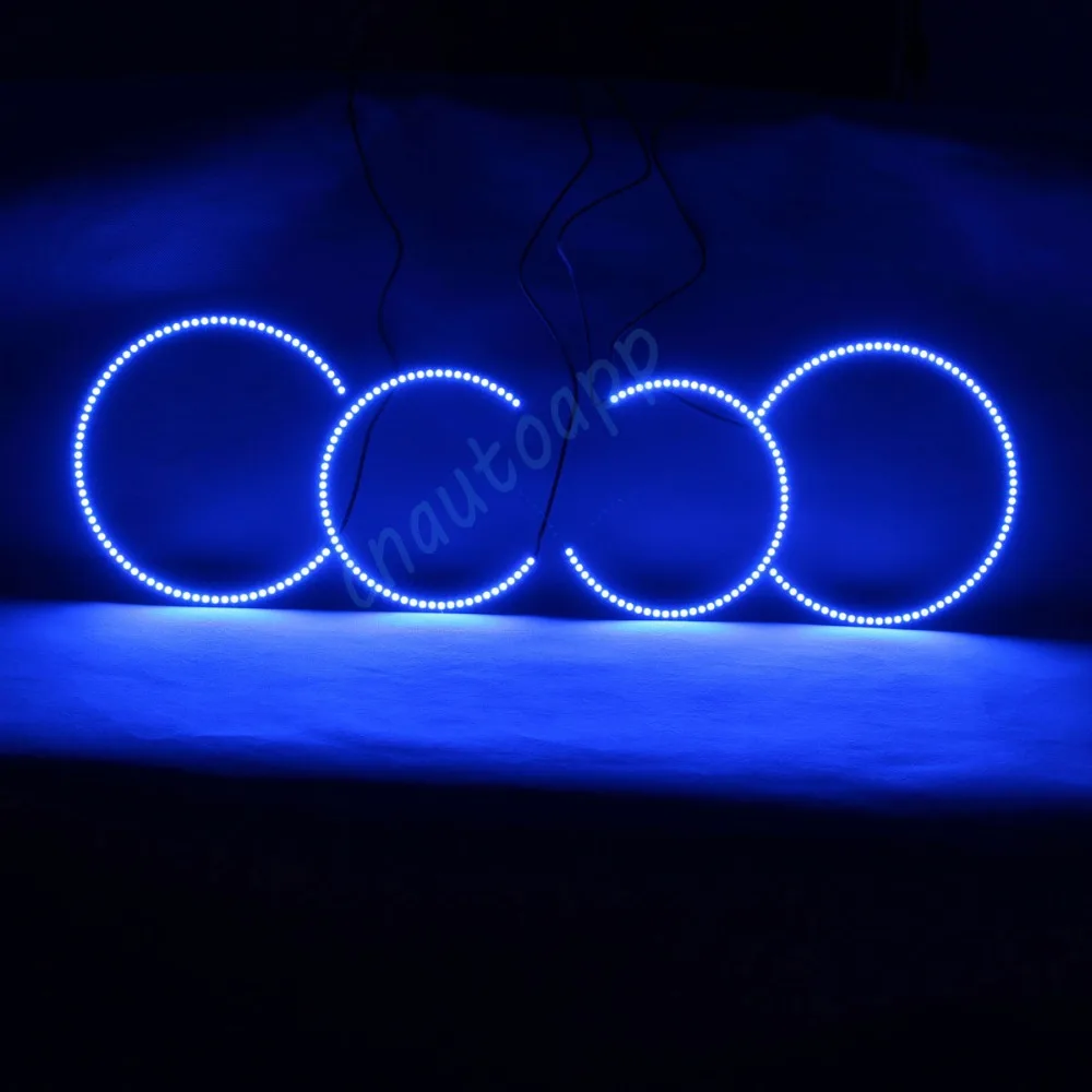 RGB ангельские глазки многоцветные светодиодные кольца DRL Автомобильные фары