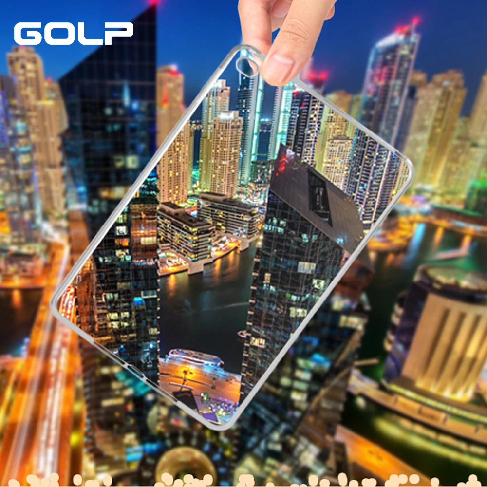 GOLP Чехол для for ipad mini 4 чехол mini4 Прозрачный Силиконовый ТПУ Мягкая задняя крышка