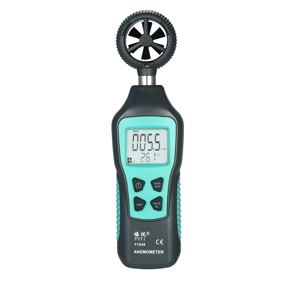 Цифровой анемометр измеритель скорости ветра 10 ~ 60C тестер температуры Anemometro с ЖК