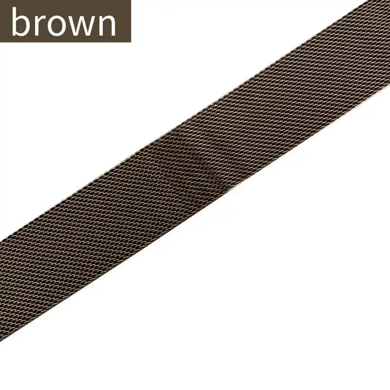 Brown Joyozy сетчатый ремешок для часов для Apple watch 38 мм/40 мм/42 мм/44 мм ремешок из нержавеющей стали для Apple watch 4/3/2/1 - Цвет ремешка: Brown