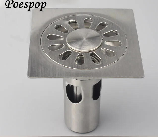 POSEPOP 10*10 см 304 сток в полу из нержавеющей стали для ванной комнаты кухни Душ