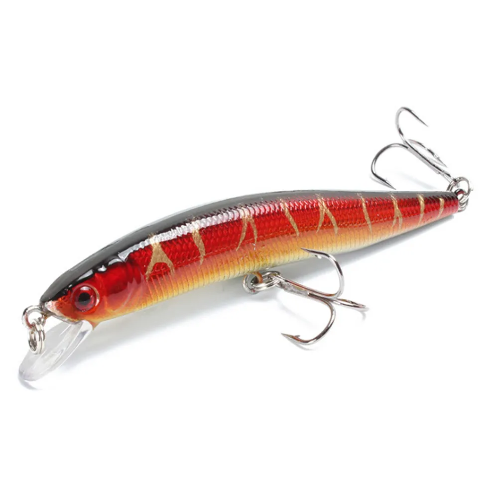 1pcs Minnow Fishing Lure Hard Artificial Bait 3D Eyes 10cm 8g Wobblers Crankbait Floating Plastic Baits Pike Carp Lures Peche | Спорт и