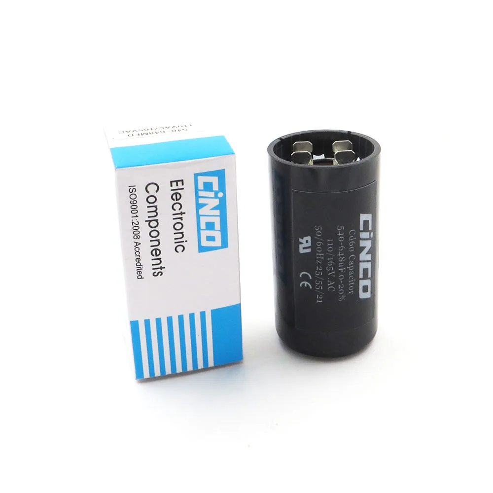 CD60 моторный запускаемый конденсатор 540 648 мкФ 110V 125V 165V mfd uf mf компрессор вентиляции